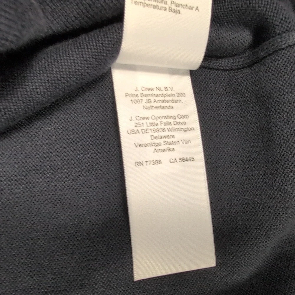 J.Crew Cotton Crewneck Sweater XXL Navy Blue Minimalist Classic Preppy NWT